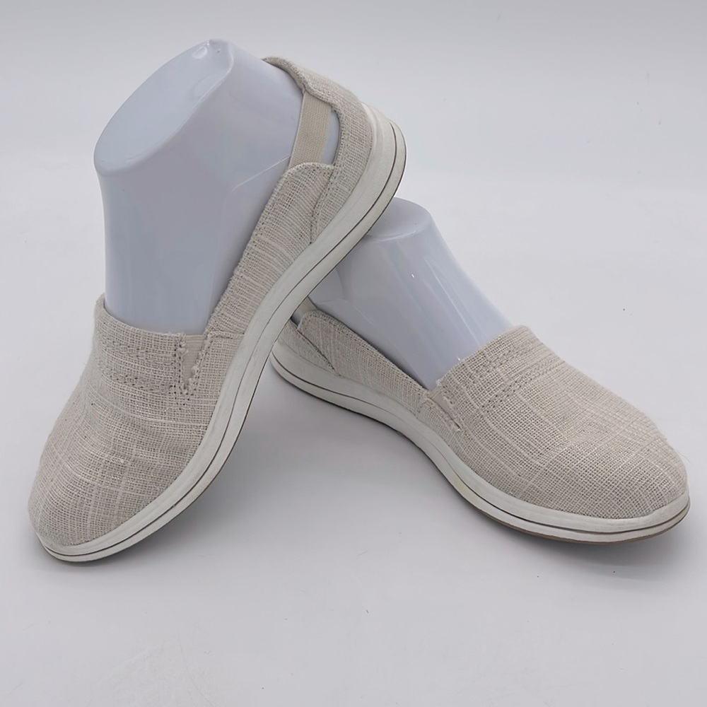 Clarks CloudSteppers Gold Weave Shoes Womens Size 6.0 Loafers Comfort Slip-On